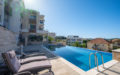 Two-bedroom apartment with panoramic sea views and a large terrace in Tivat